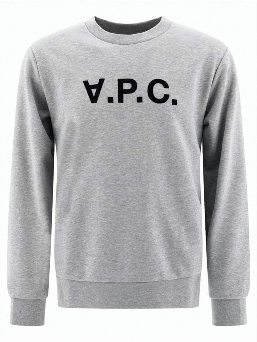 A.P.C. Heather Grey Long-Sleeve Sweatshirt