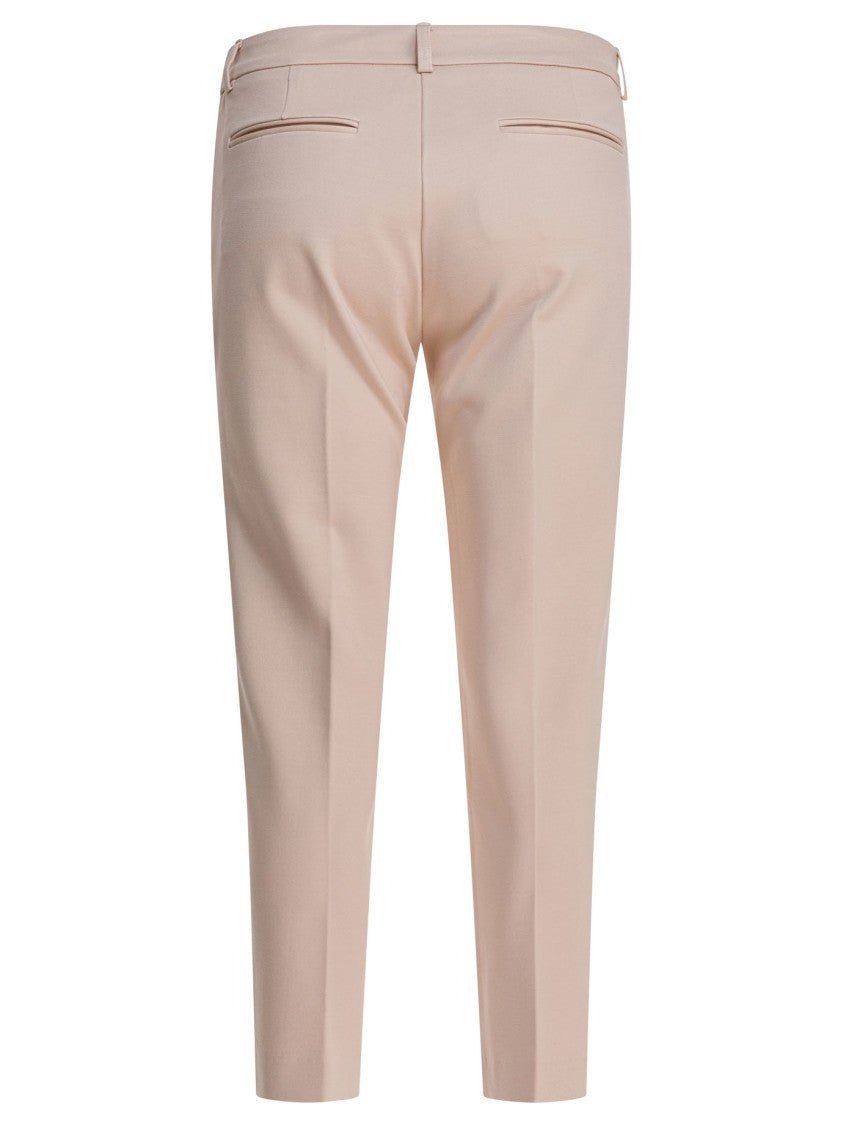 Semper Mid-Rise Viscose Pants With Tailored Back Pleats