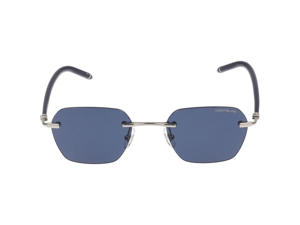 Montblanc Sunglasses Montblanc Mb0270s 003 Silver Blue Blue 51/21/145