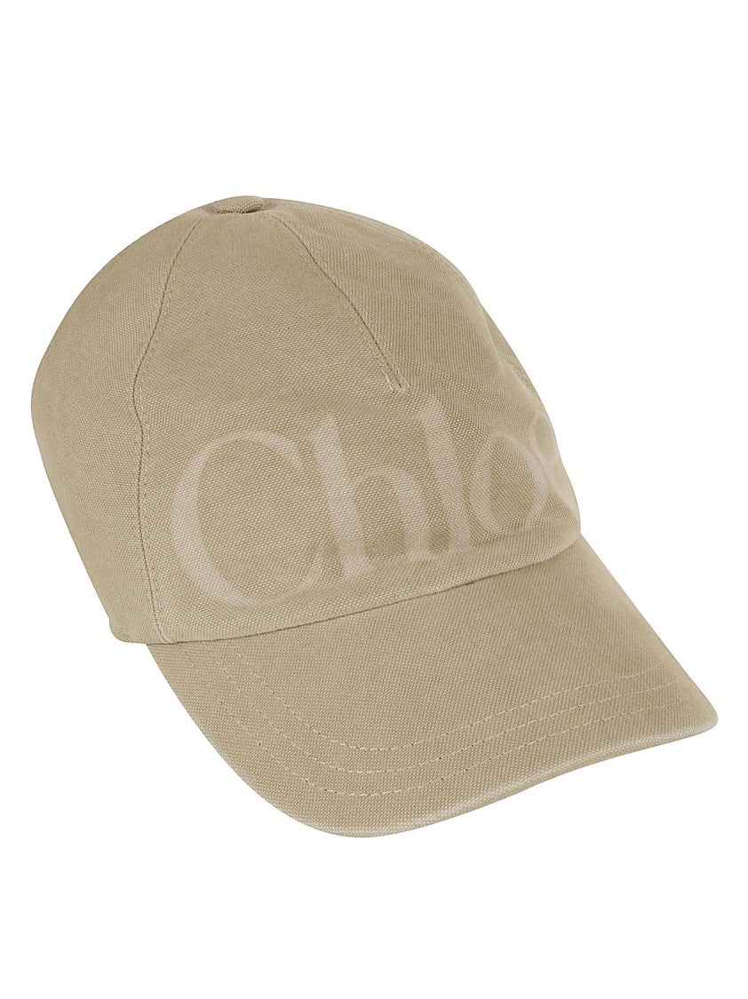 Chloé Washed Cotton Cap With Laser-Engraved Logo