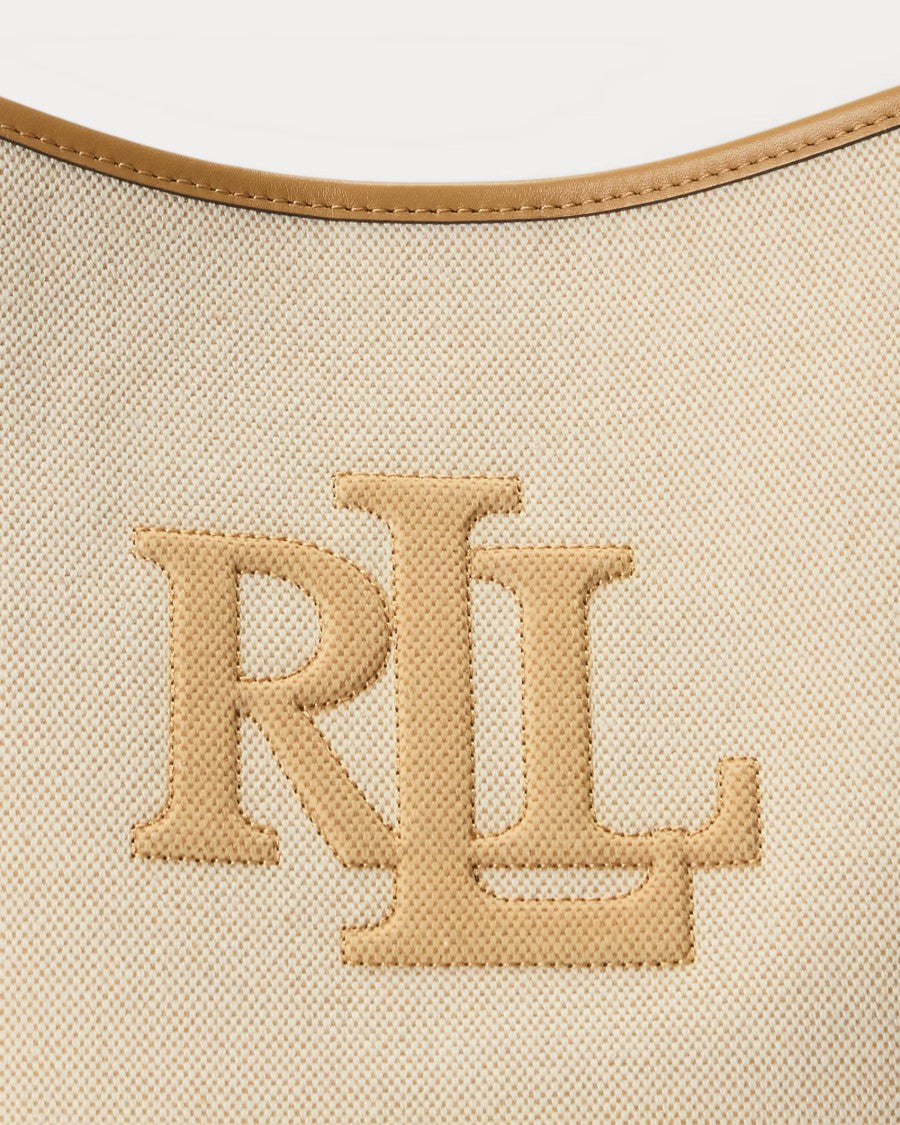 Lauren Ralph Lauren Structured Bucket Bag With Canvas Body