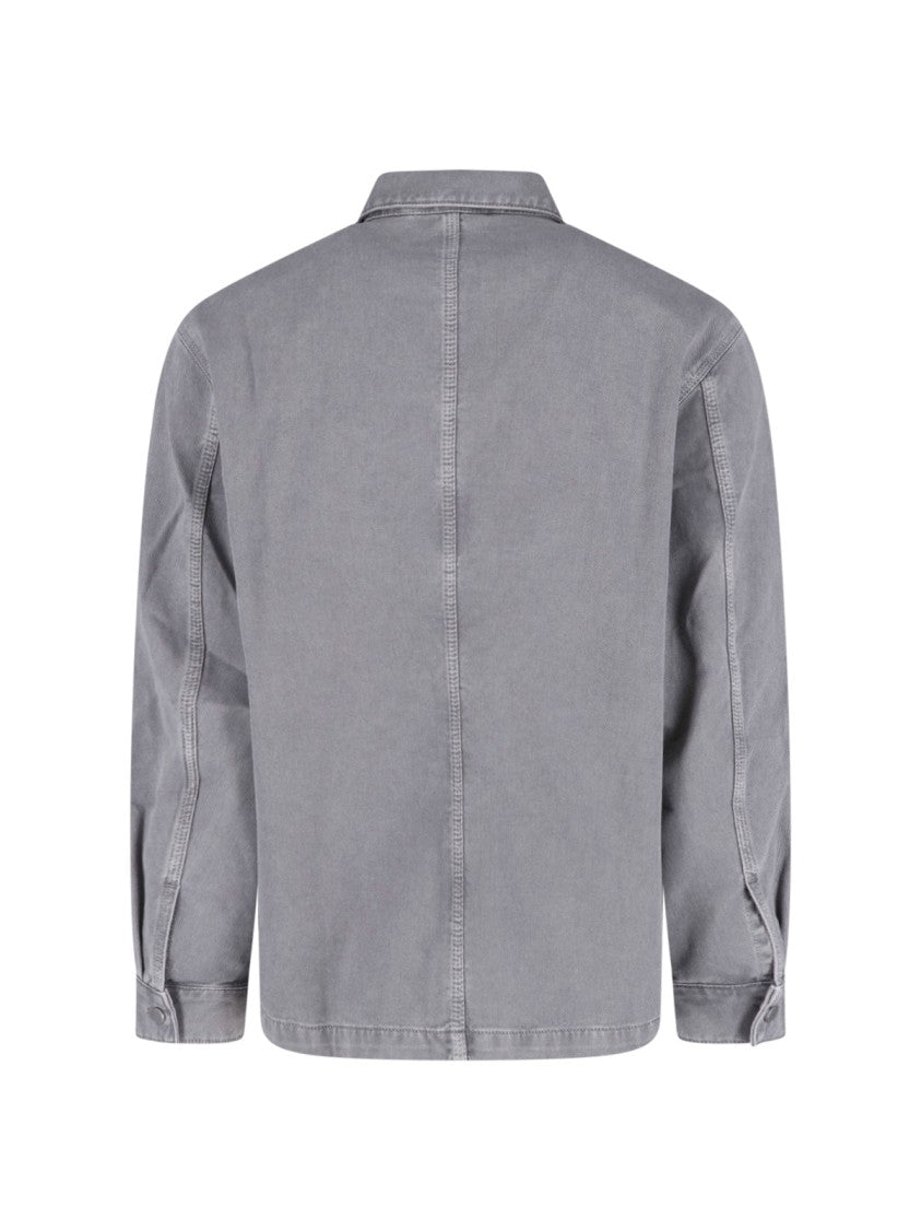 Lemaire Boxy Relaxed Fit Shirt With Structured Collar