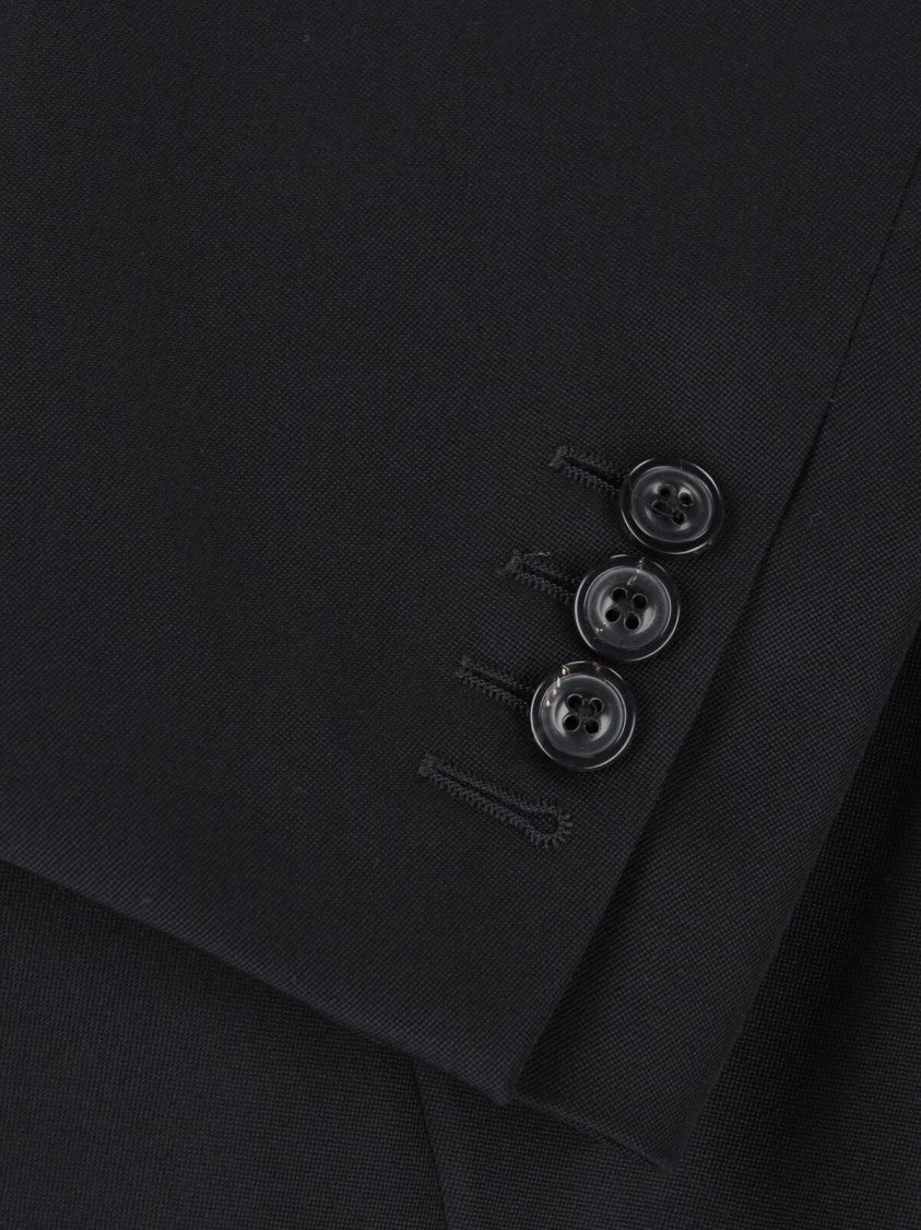 Maison Margiela Black Single-Breasted Virgin Wool Blazer