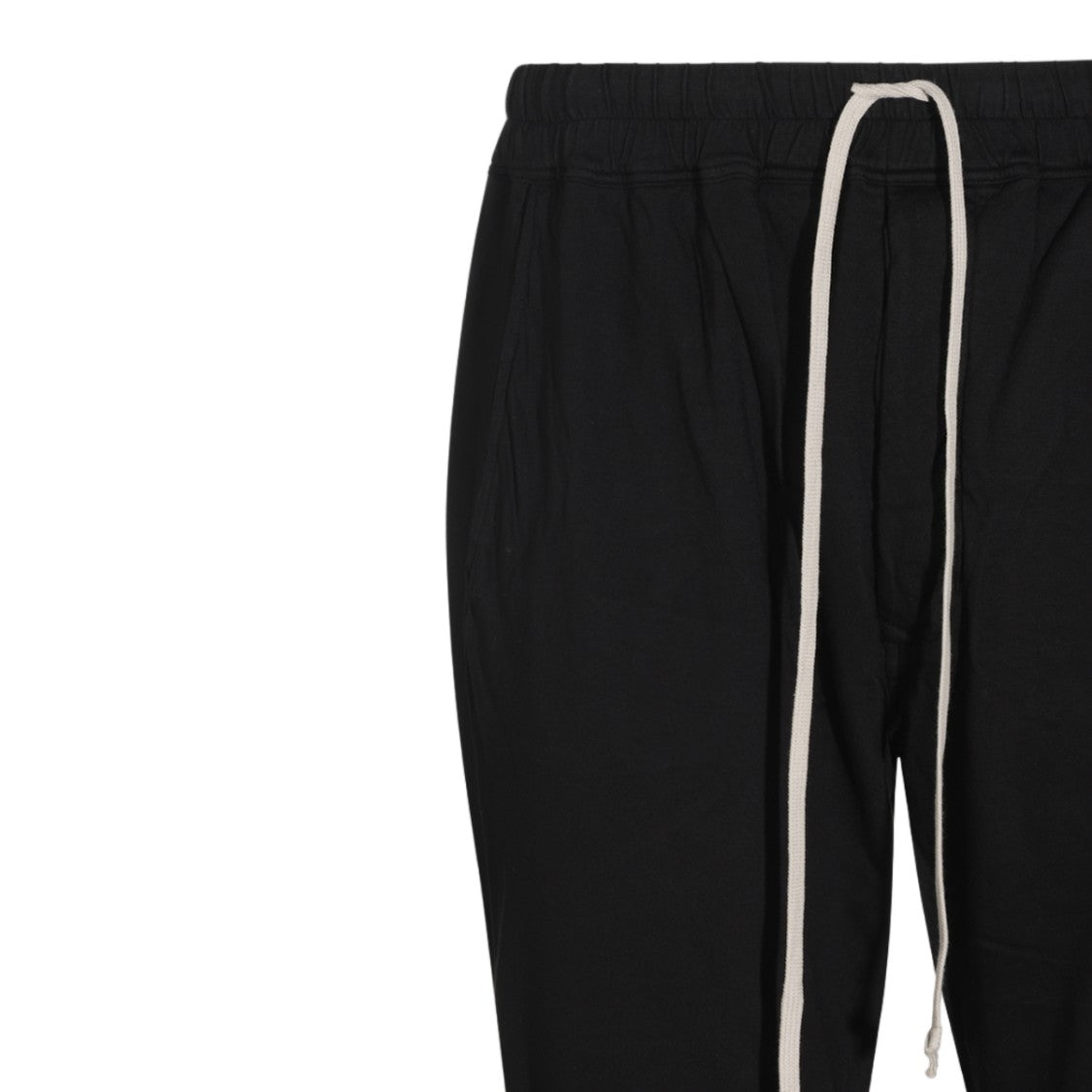Drkshdw By Rick Owens Black Slim Fit Drawstring Elastic Waistband Pants
