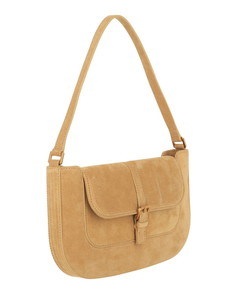 By Far Miranda Suede Shoulder Bag