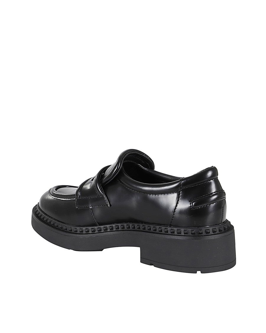 Ash Miracle Leather Loafers – Black