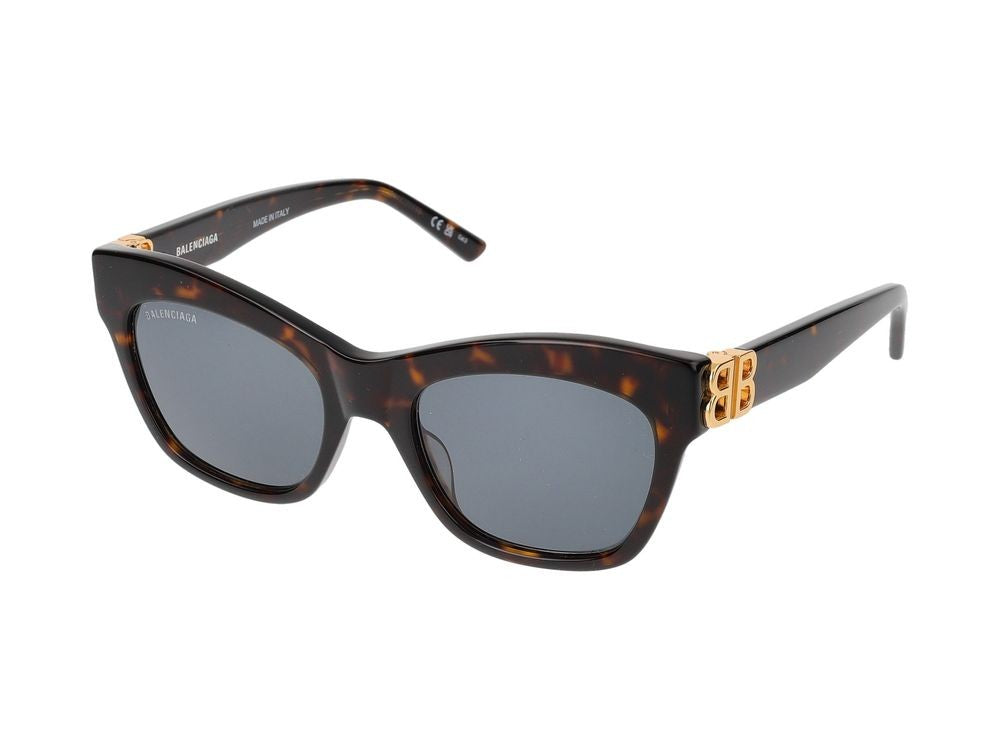 Balenciaga Sunglasses Balenciaga Bb0132s 002 Havana Gold Green 53/20/145