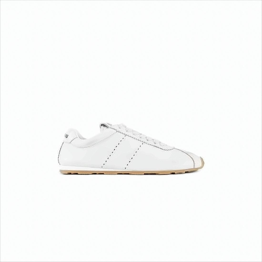 Miu Miu Nappa Leather Sneakers With Discreet Logo