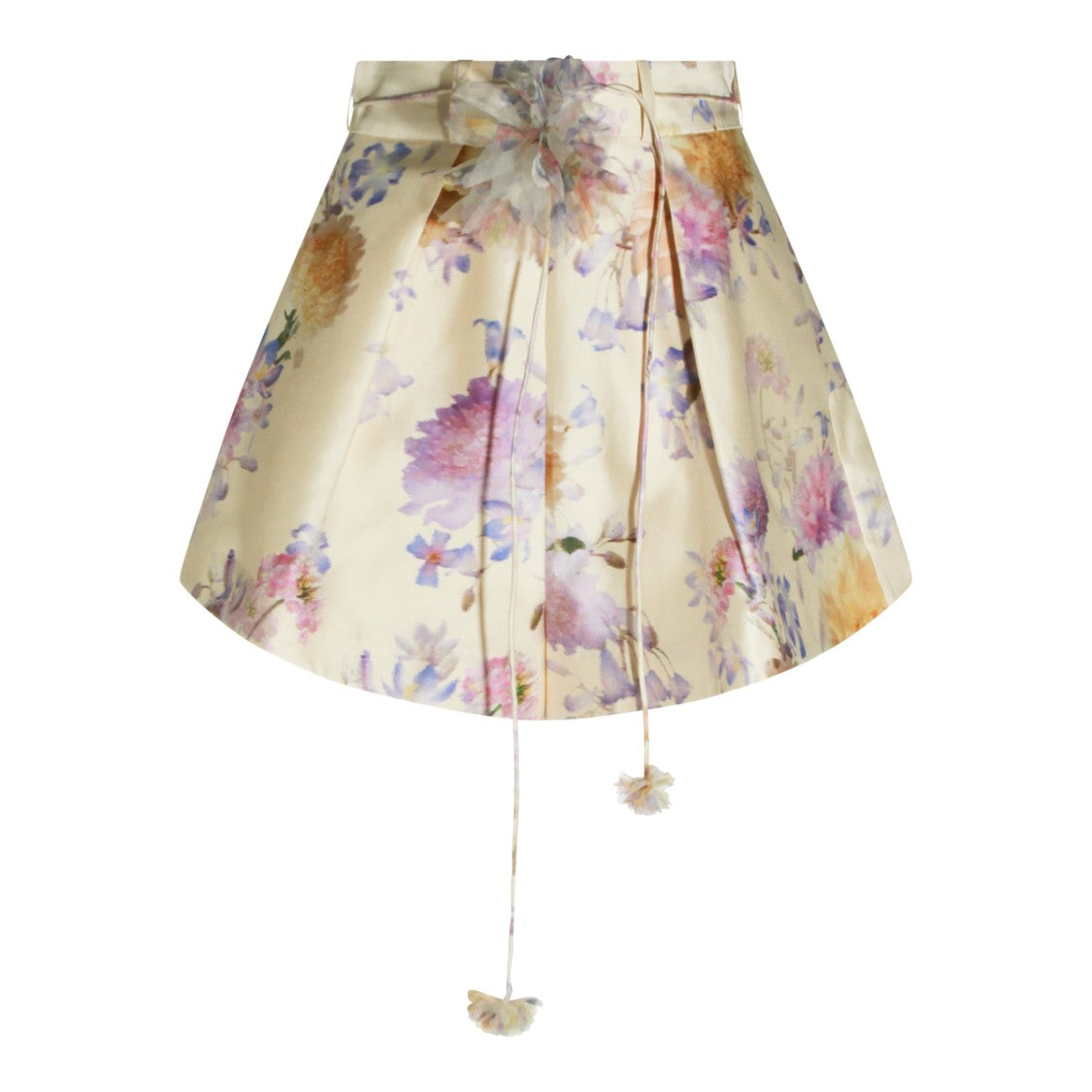 Zimmermann Silk Floral Print Shorts
