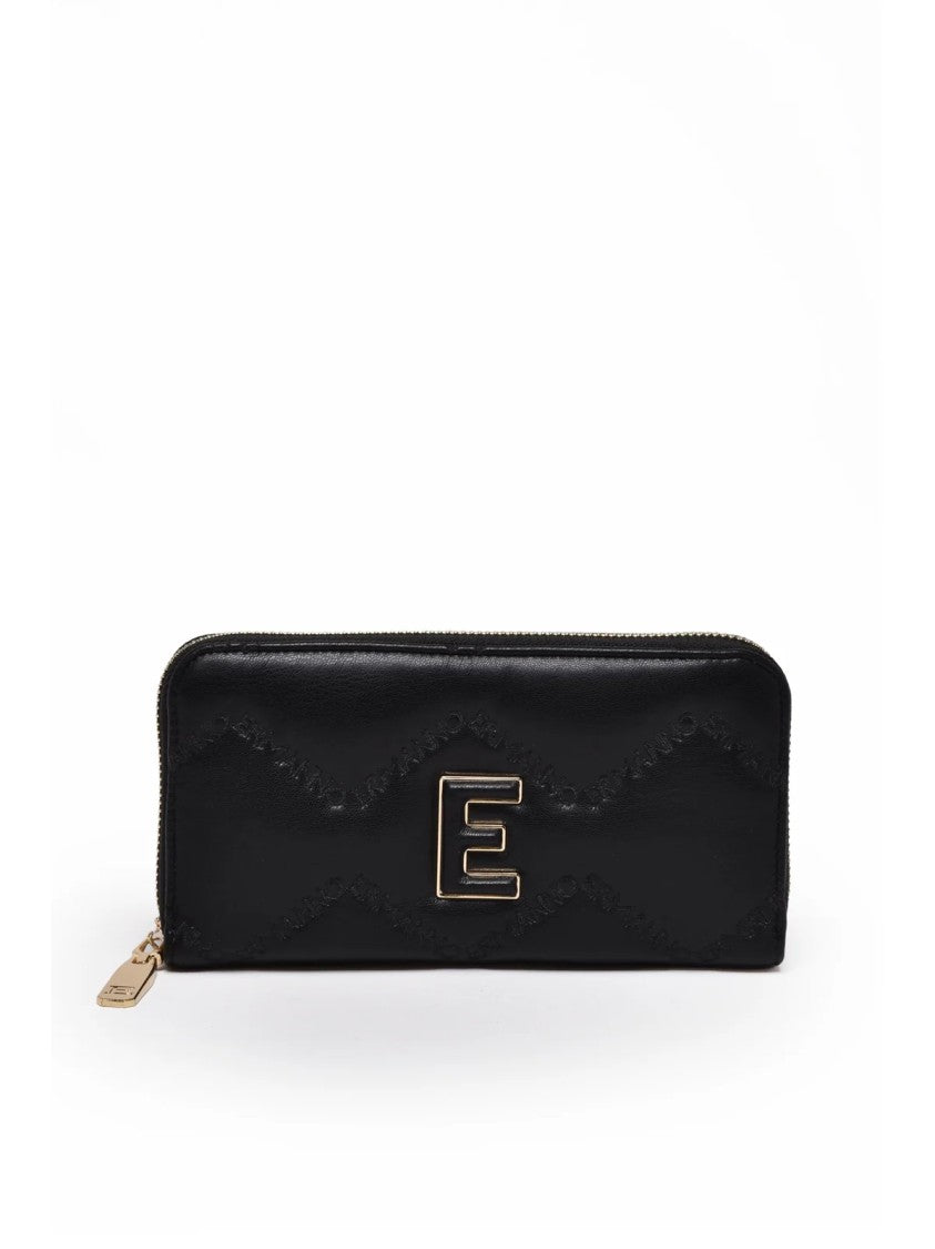 Ermanno Firenze Black Sofia Polyurethane Wallet