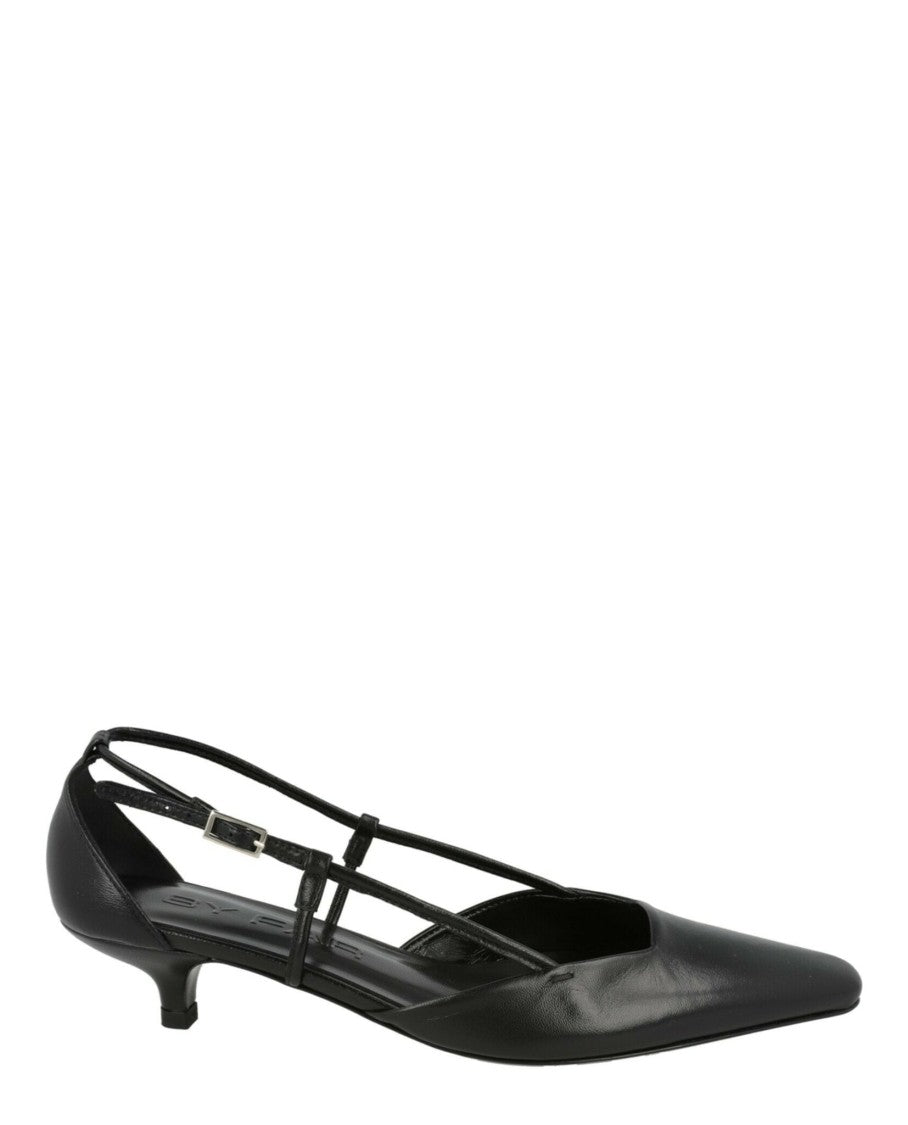 By Far Francine Leather Pumps