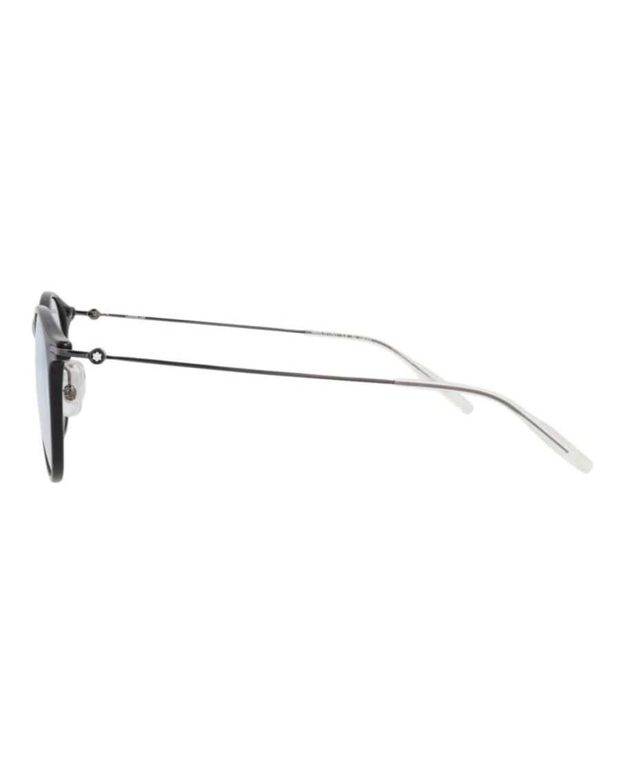 Montblanc Photochromic Round-Frame Injection Sunglasses