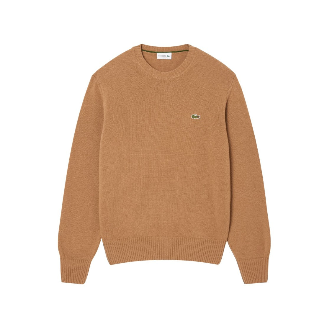 Lacoste Roll-Neck Sweater In Carded Wool