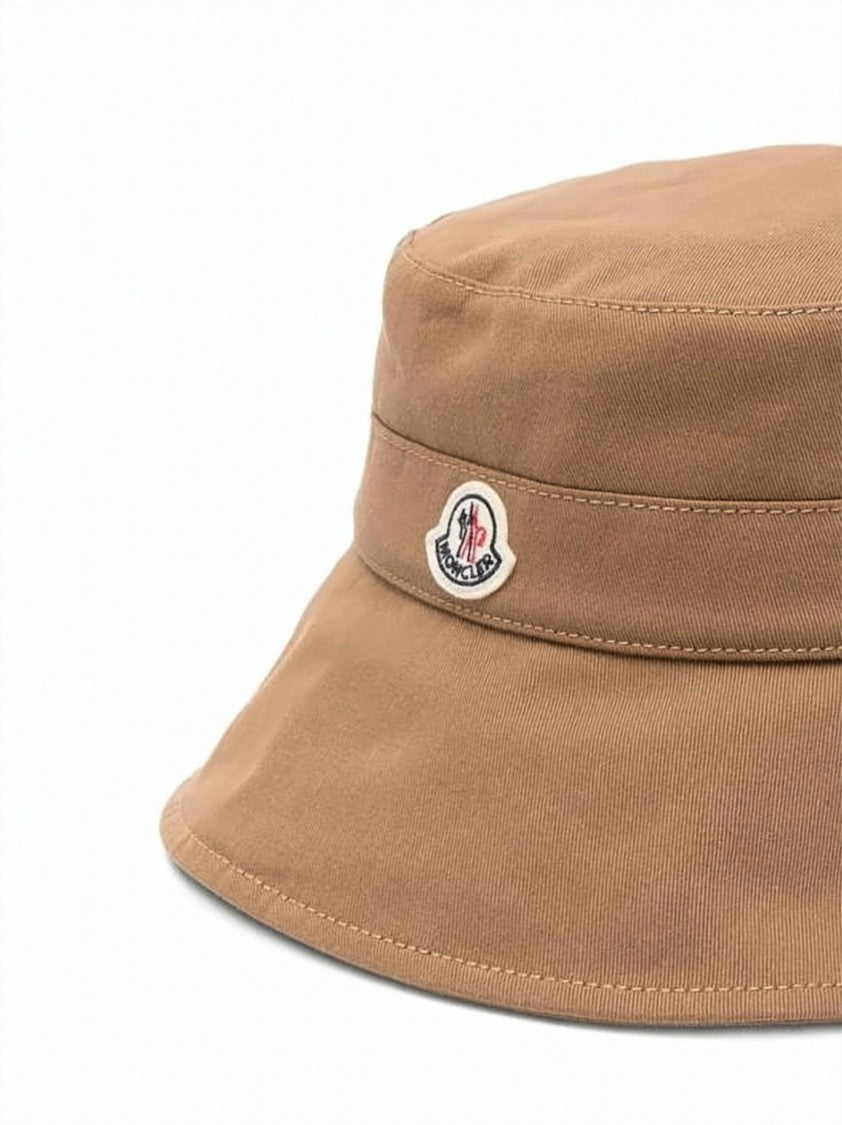 Moncler Cotton Bucket Hat With Adjustable Chin Strap