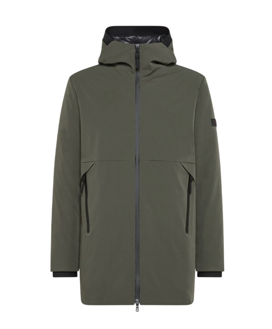 Peuterey Stretch Nylon Primaloft Padded Trench Coat