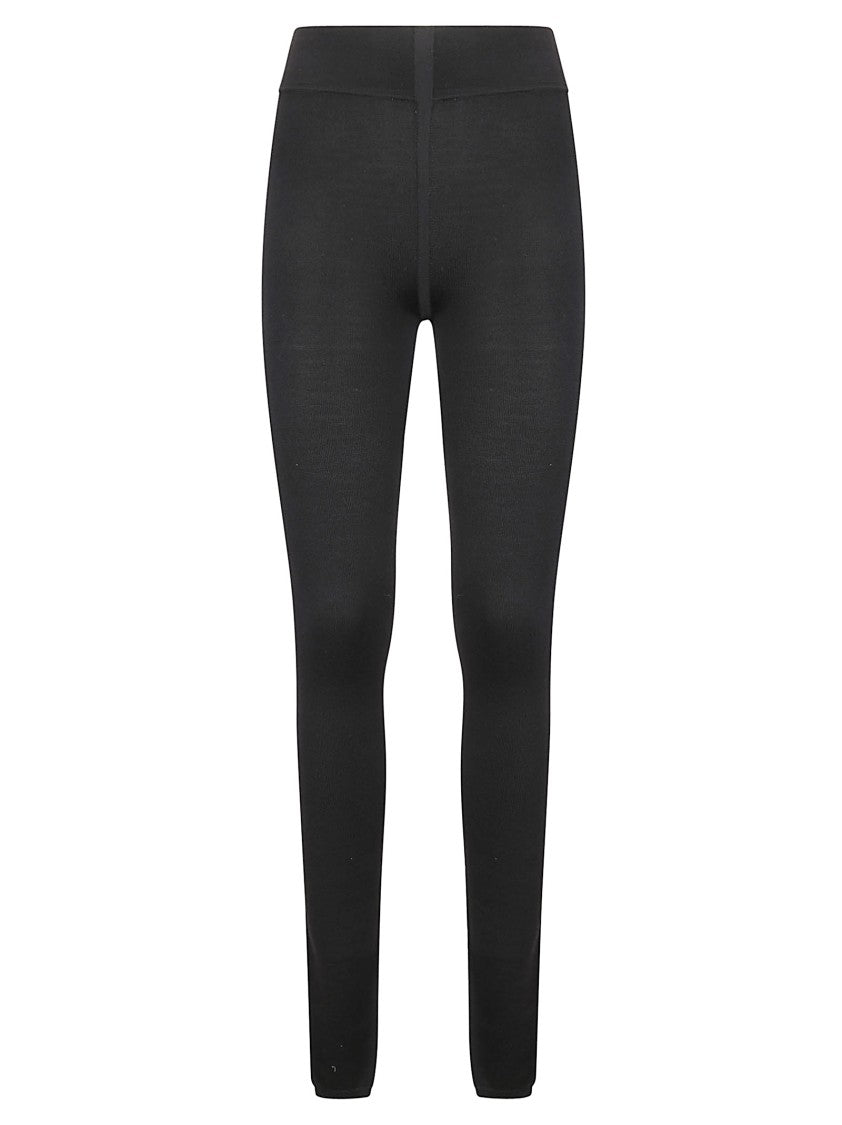 Rick Owens Form-Fitting Black Leggings With Minimalist Aesthetic