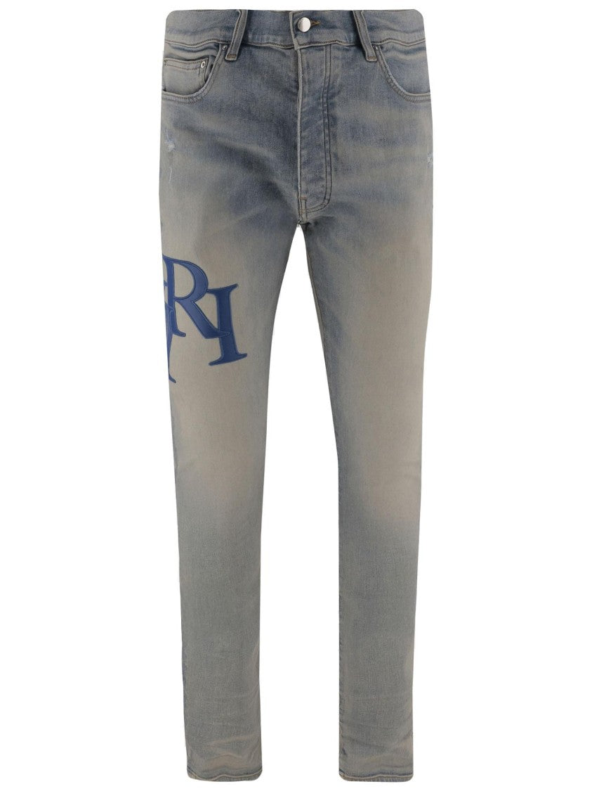 Amiri Stretch Cotton Logo Jeans