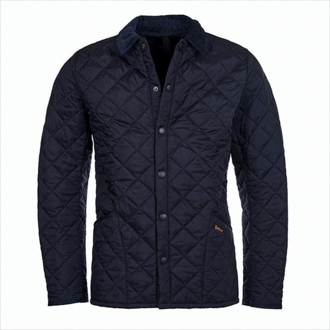 Barbour Quilted Black Button-Up Barbour Jacket With Structured Fit