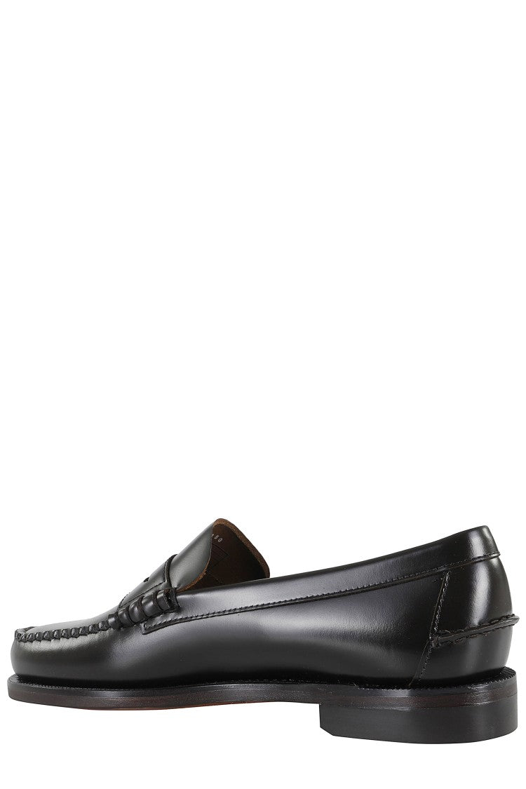 Sebago Moccasin With Smooth Leather Upper