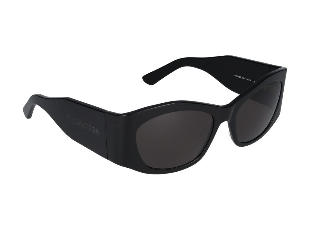 Balenciaga Black Bb0329s Acetate Bold Oversized Sunglasses
