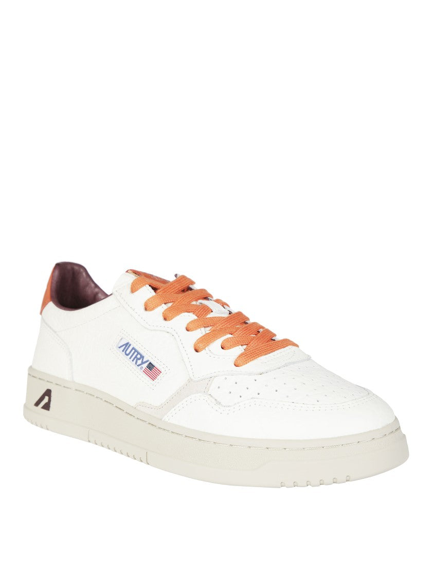 Autry White Medalist Low Leather Sneakers