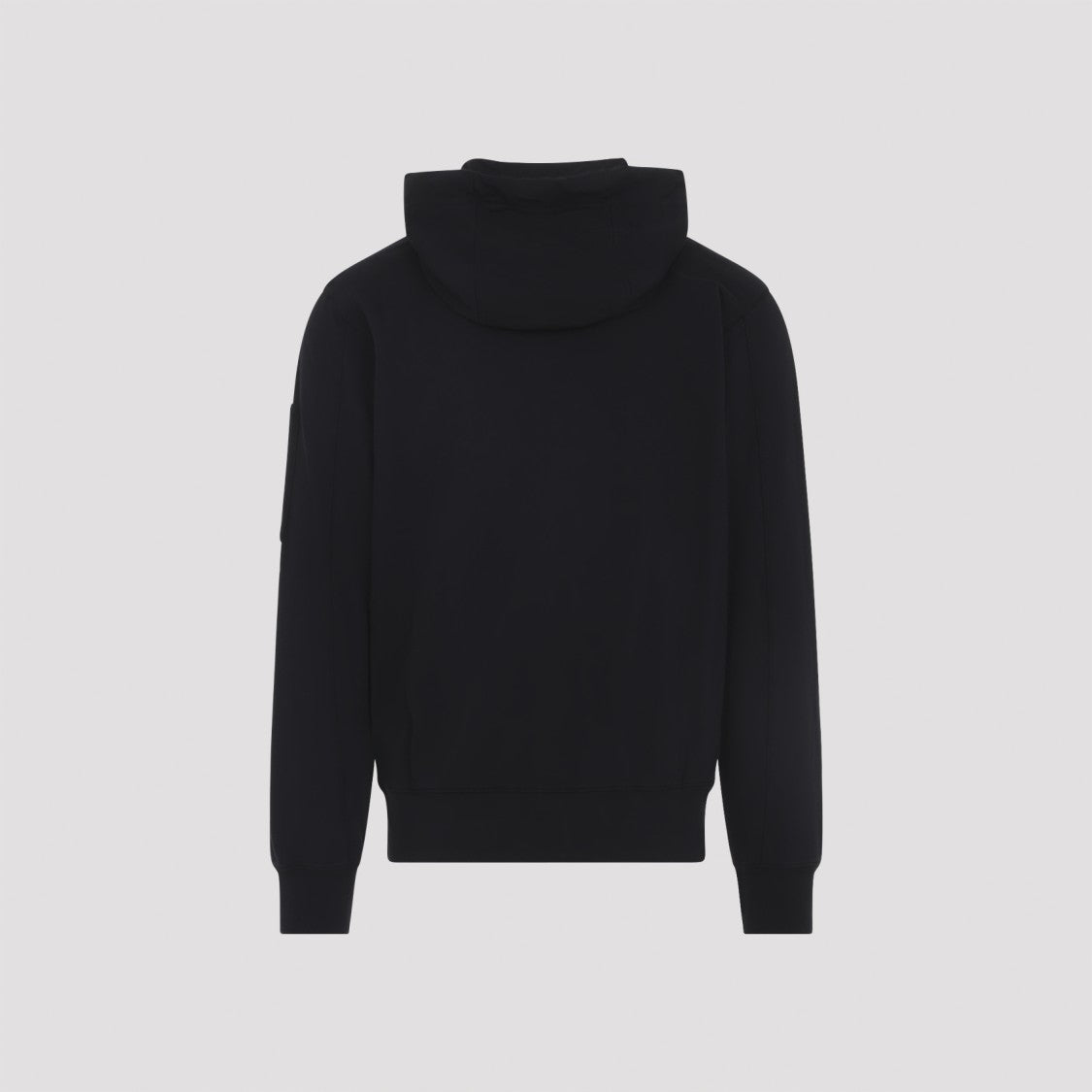 C.P. Company Zip Lens Black Cotton Hoodie