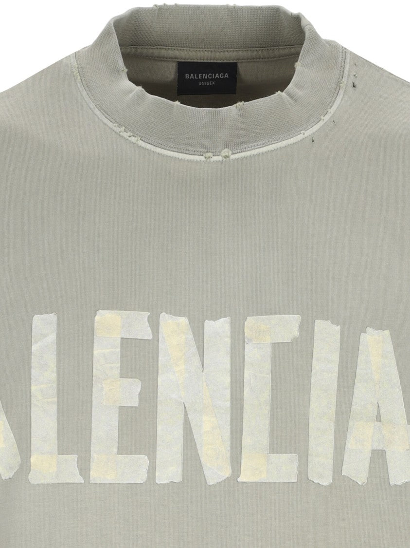 Balenciaga "Tape Type" T-Shirt – Grey