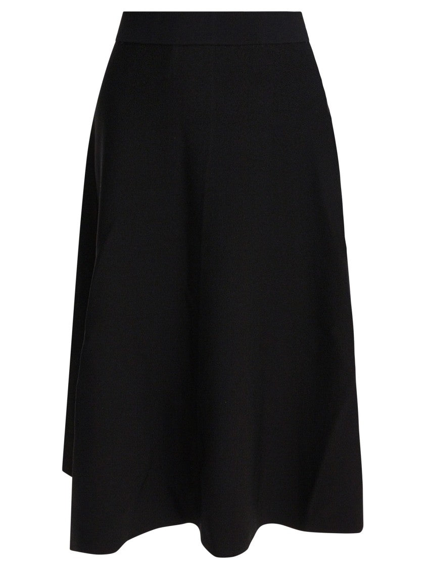 Max Mara Fluid Black Midi Skirt