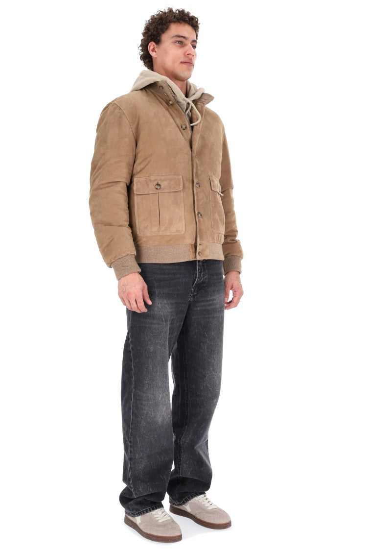 Valstar Suede Ino Jacket Padded With Fine Down