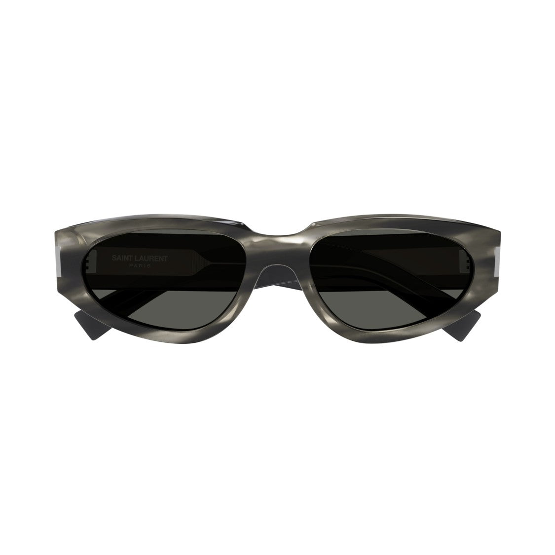 Saint Laurent Sl 618 Marbled Grey Oval Sunglasses
