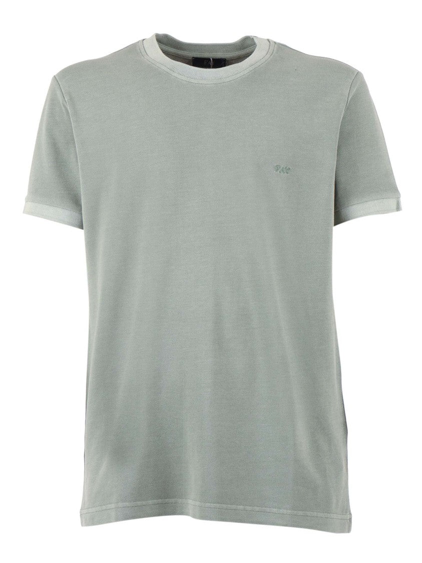 Fay Short Sleeve Piquet Frosted T-Shirt