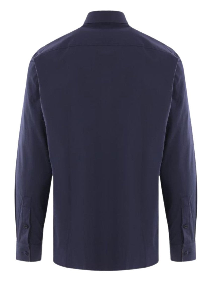 Burberry Sherfield Blue Equestrian Cotton Shirt