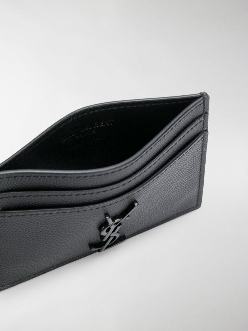 Saint Laurent Cassandre Cardholder With Interlocking Ysl Logo