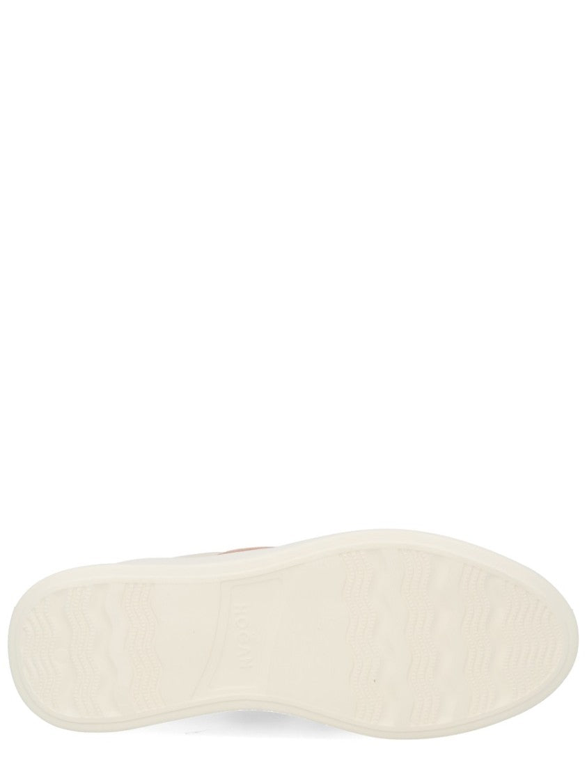 Hogan Smooth Leather Suede Logo Cushioned Sneakers