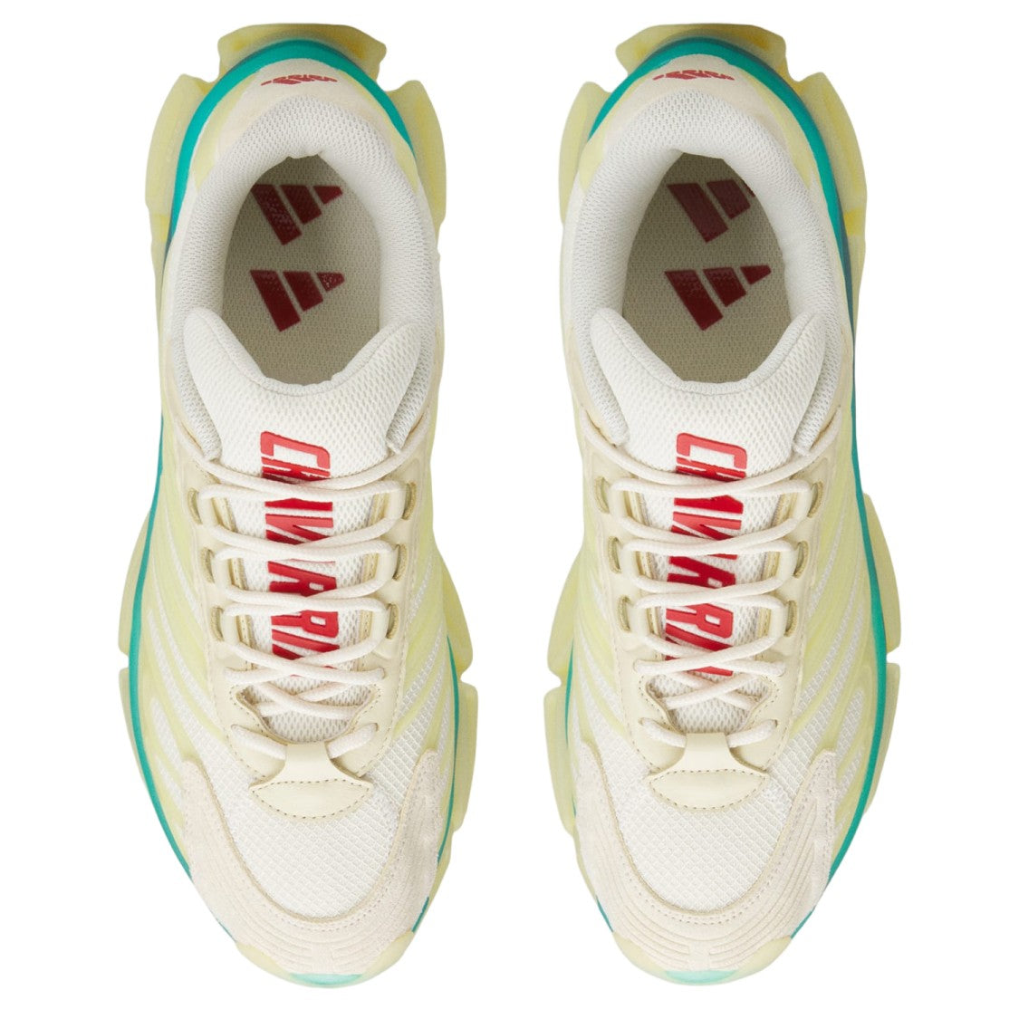 Adidas X Willy Chavarria Futuristic Cream Textile Sneakers