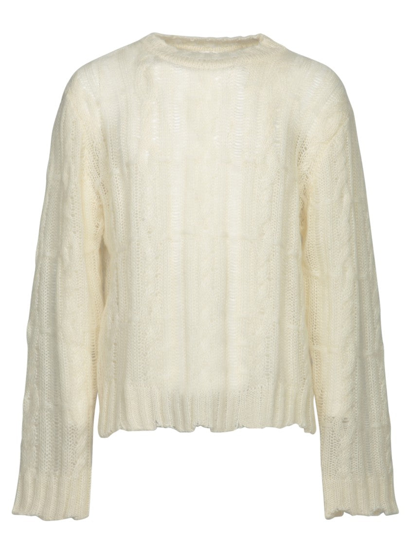 Séfr White Ribbed Knitwear