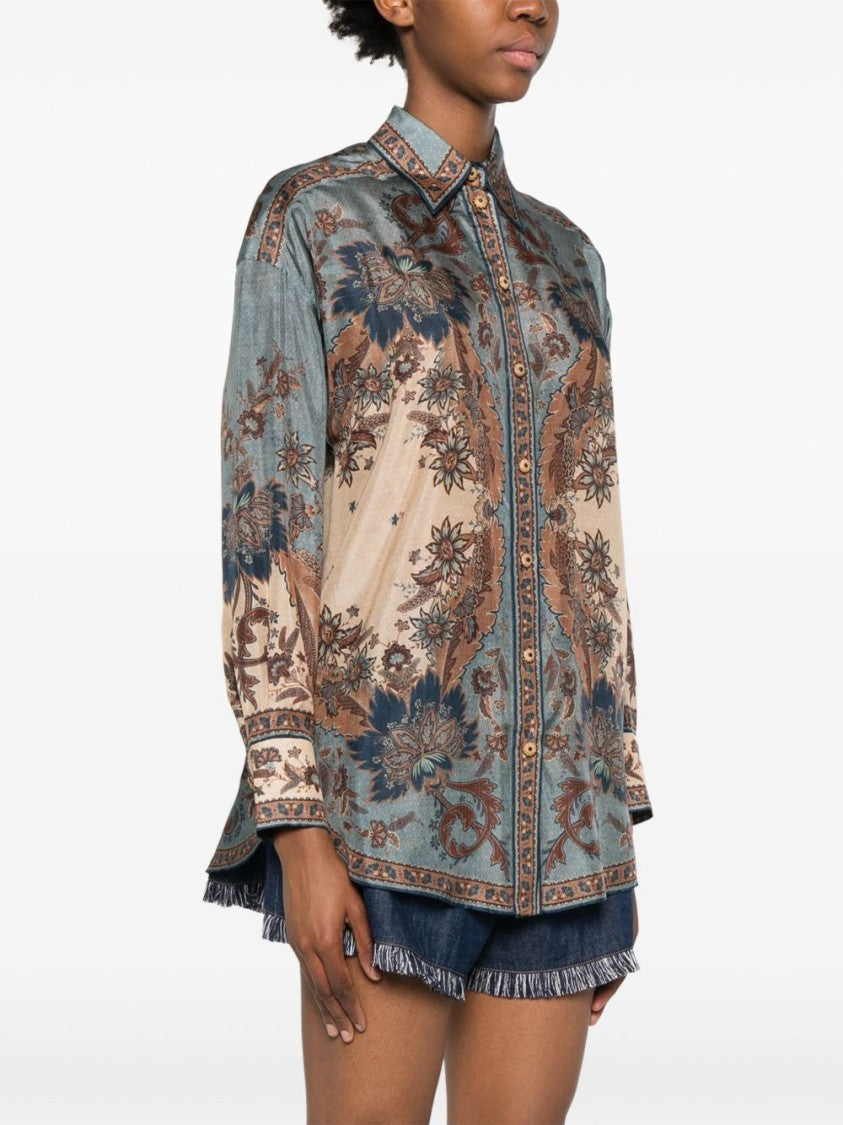 Zimmermann Box-Pleat Detail Shirt With Classic Collar