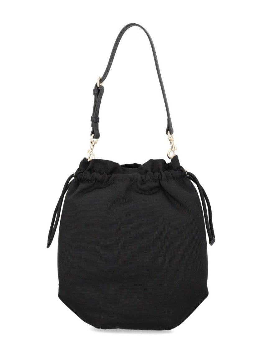 Vivienne Westwood Neutrals Soft-Structured Metallic Orb Viscose Shoulder Bag