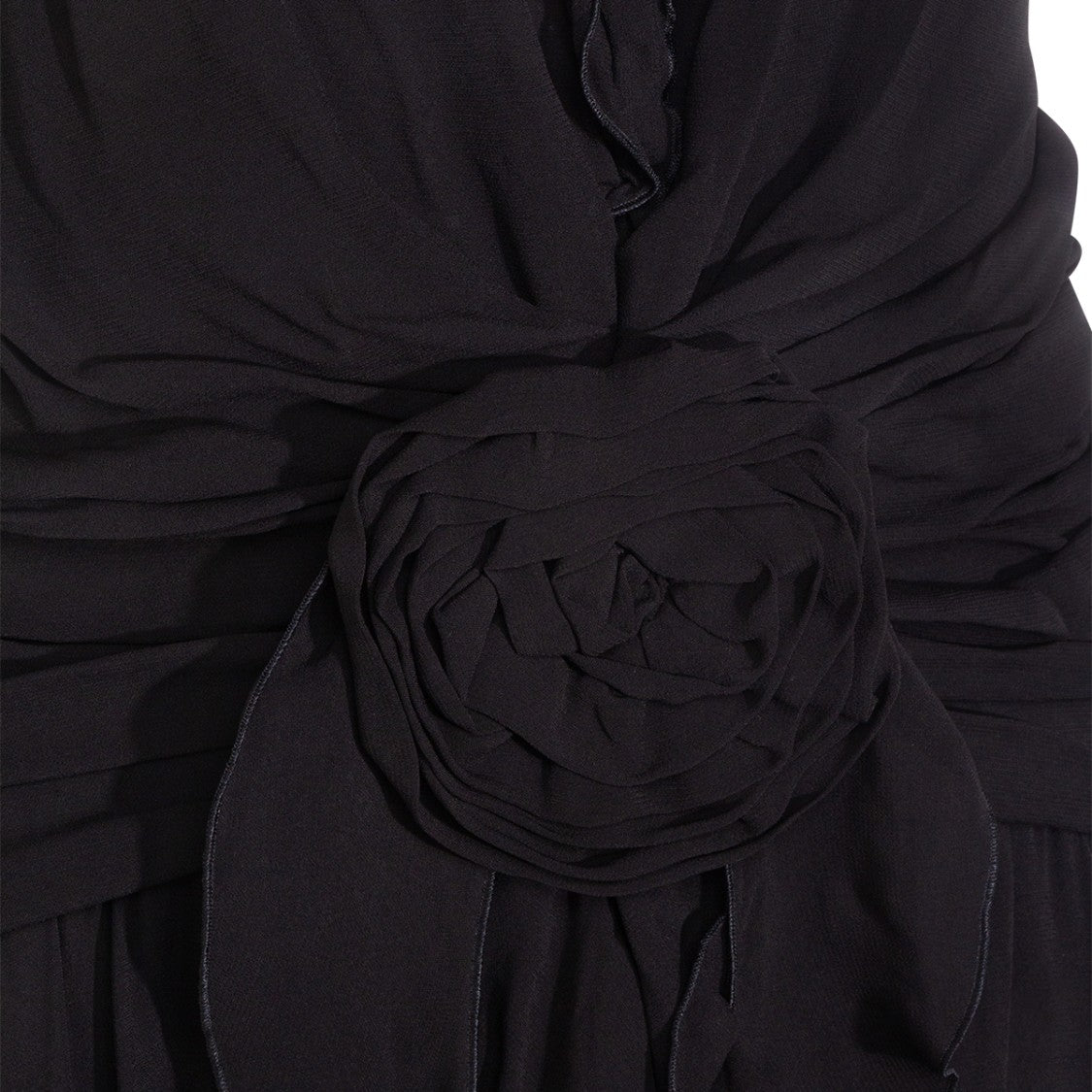 Blumarine Maxi Dress With Deep V-Neck Collar