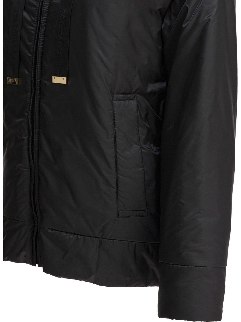 Max Mara Short Padded Jacket With Glossy Texture