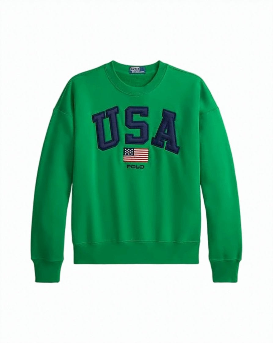 Polo Ralph Lauren Green Long-Sleeve Sweatshirt