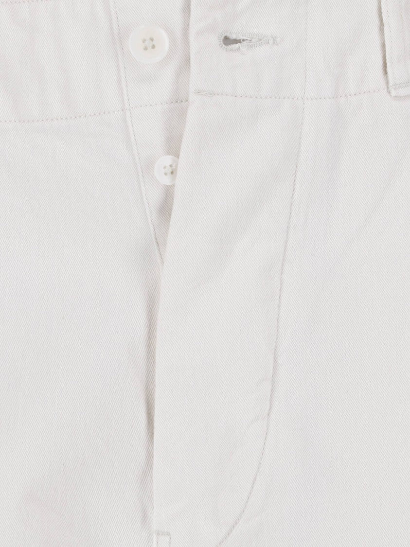 Kaptain Sunshine White Water-Repellent Cotton Drill Trousers