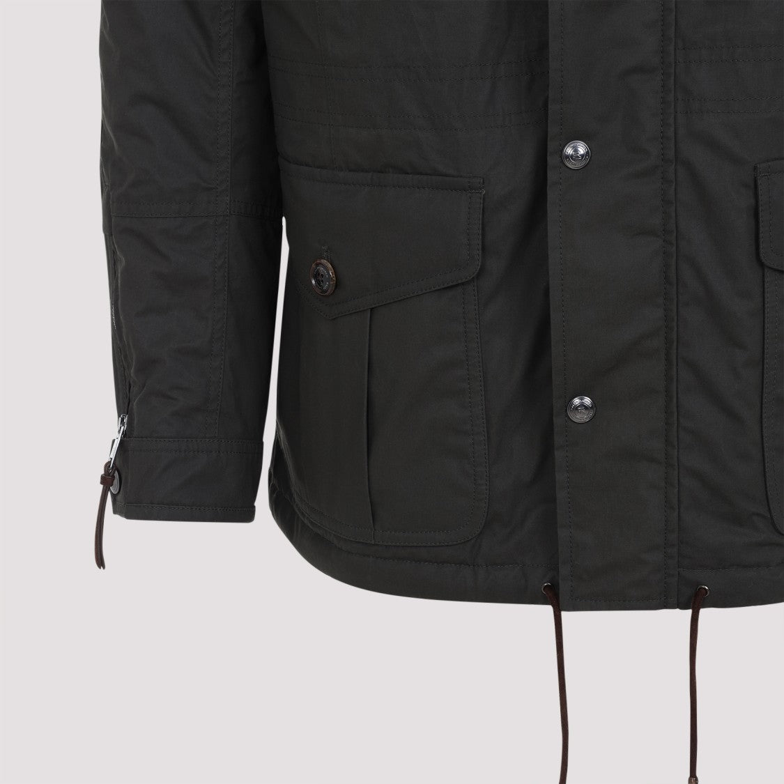 Ralph Lauren X Purple Label Military-Inspired Coat With Adjustable Drawstrings