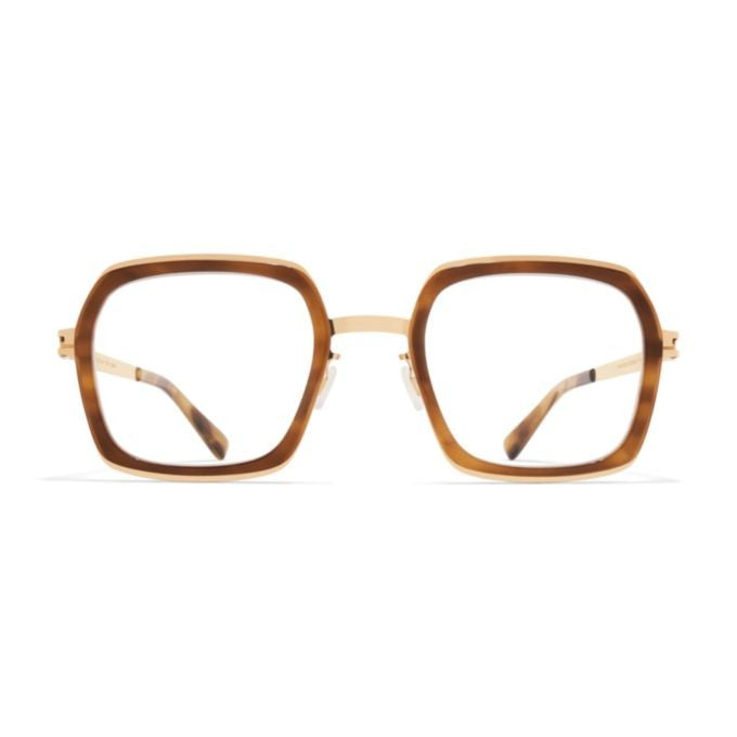 Mykita Brown Delfina Gradient Metal Square Sunglasses