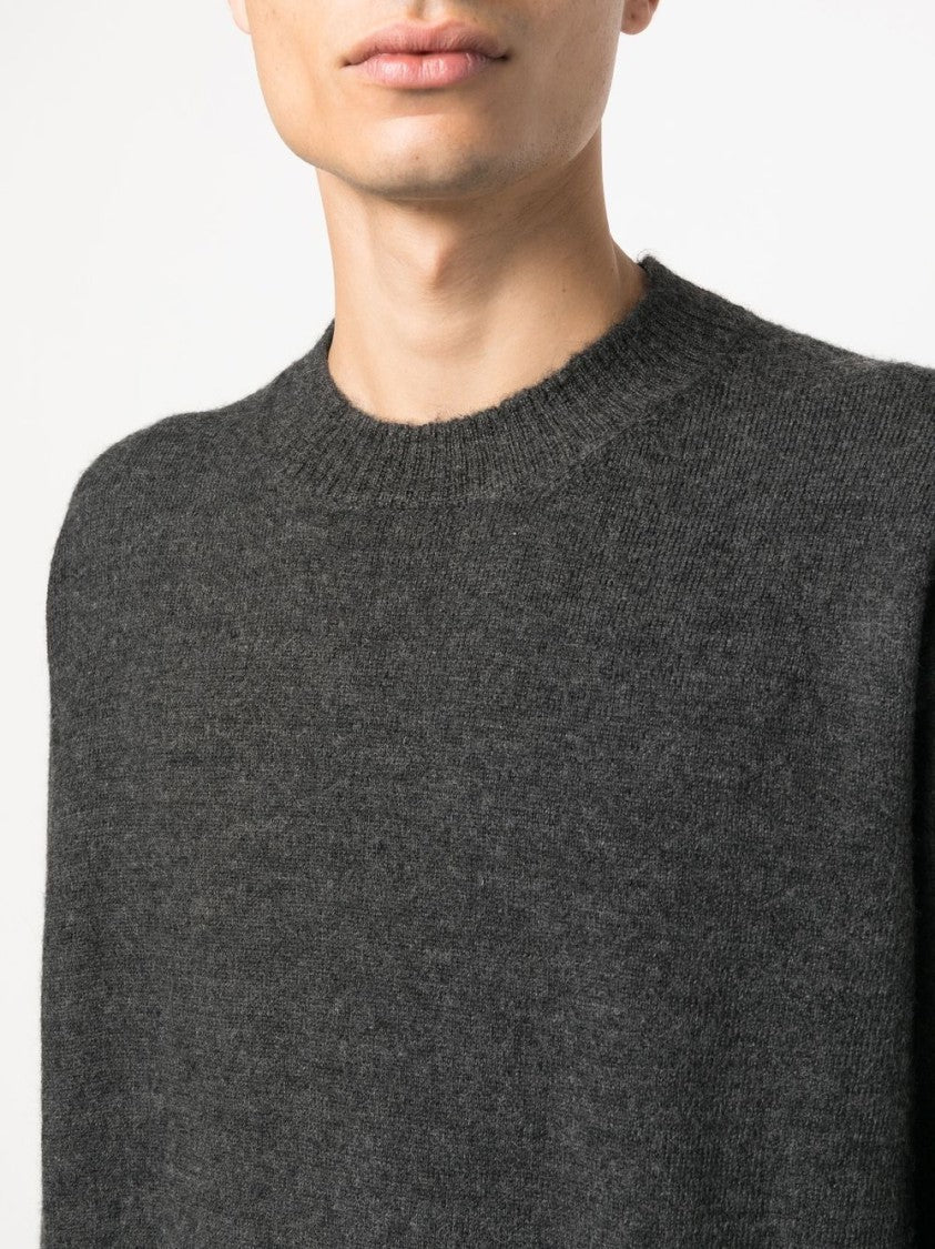 Maison Margiela Relaxed Fit Dark Grey Alpaca Blend Sweater