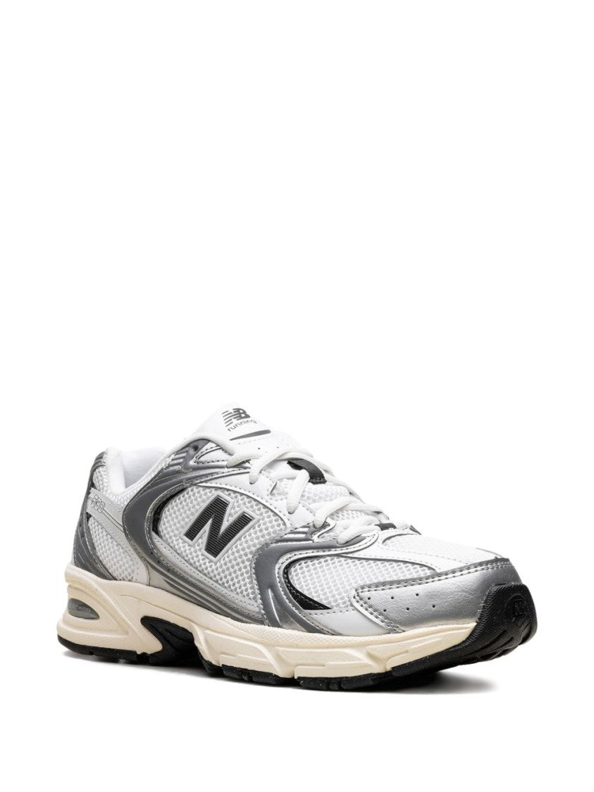 New Balance Argento Sneakers With Mesh And Synthetic Overlays