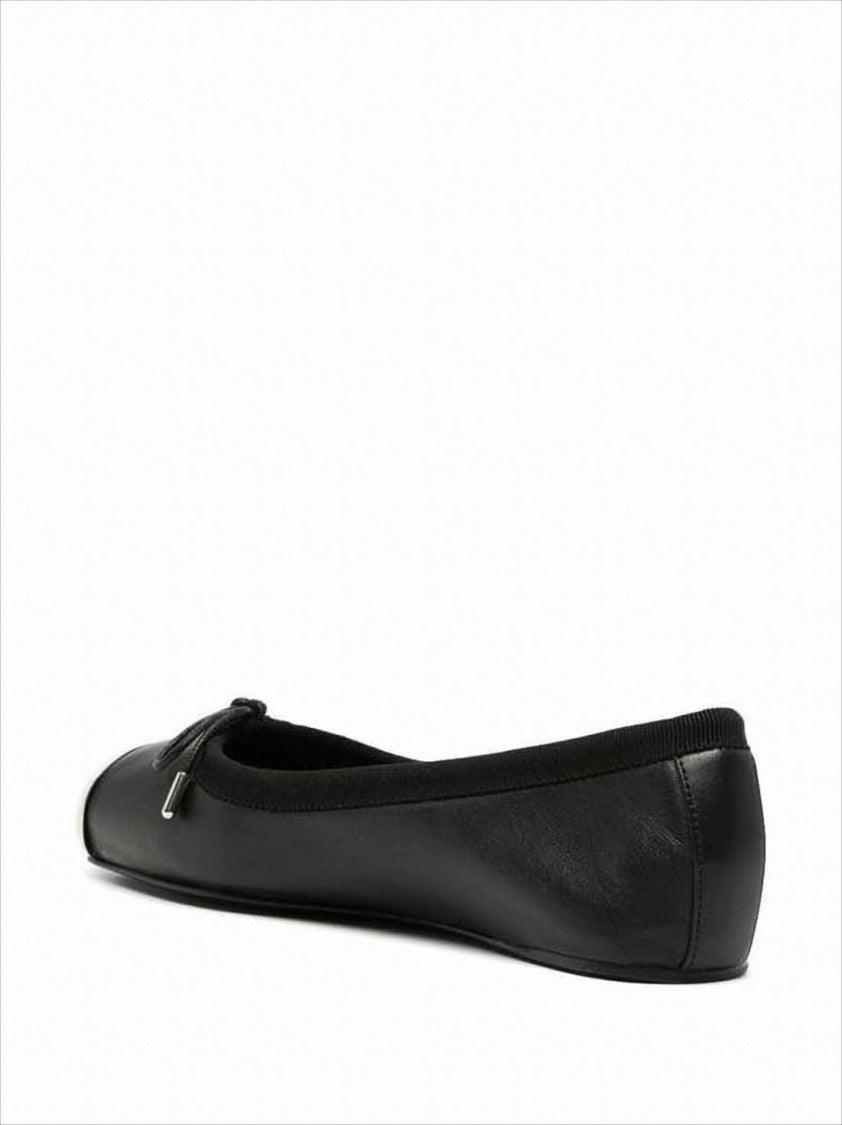 Alexander Mcqueen Flat Black Leather Shoes