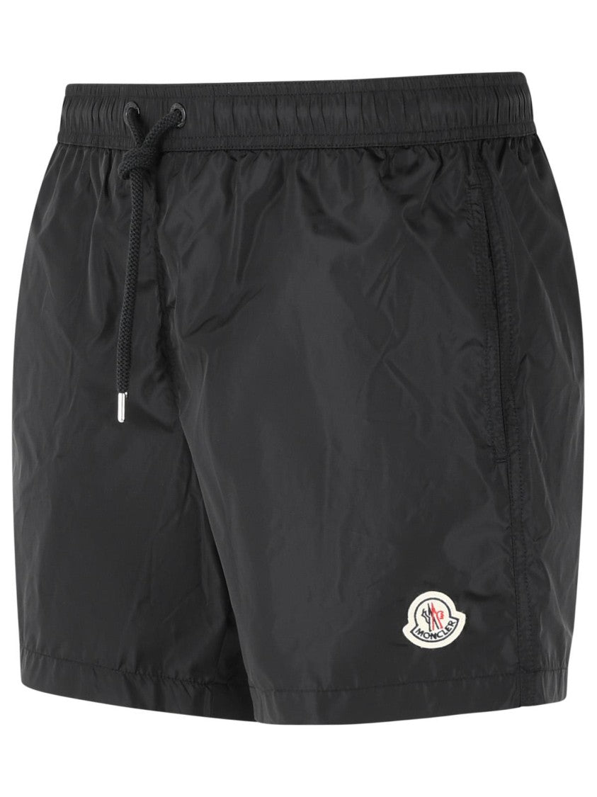 Moncler Black Nylon Swimsuit