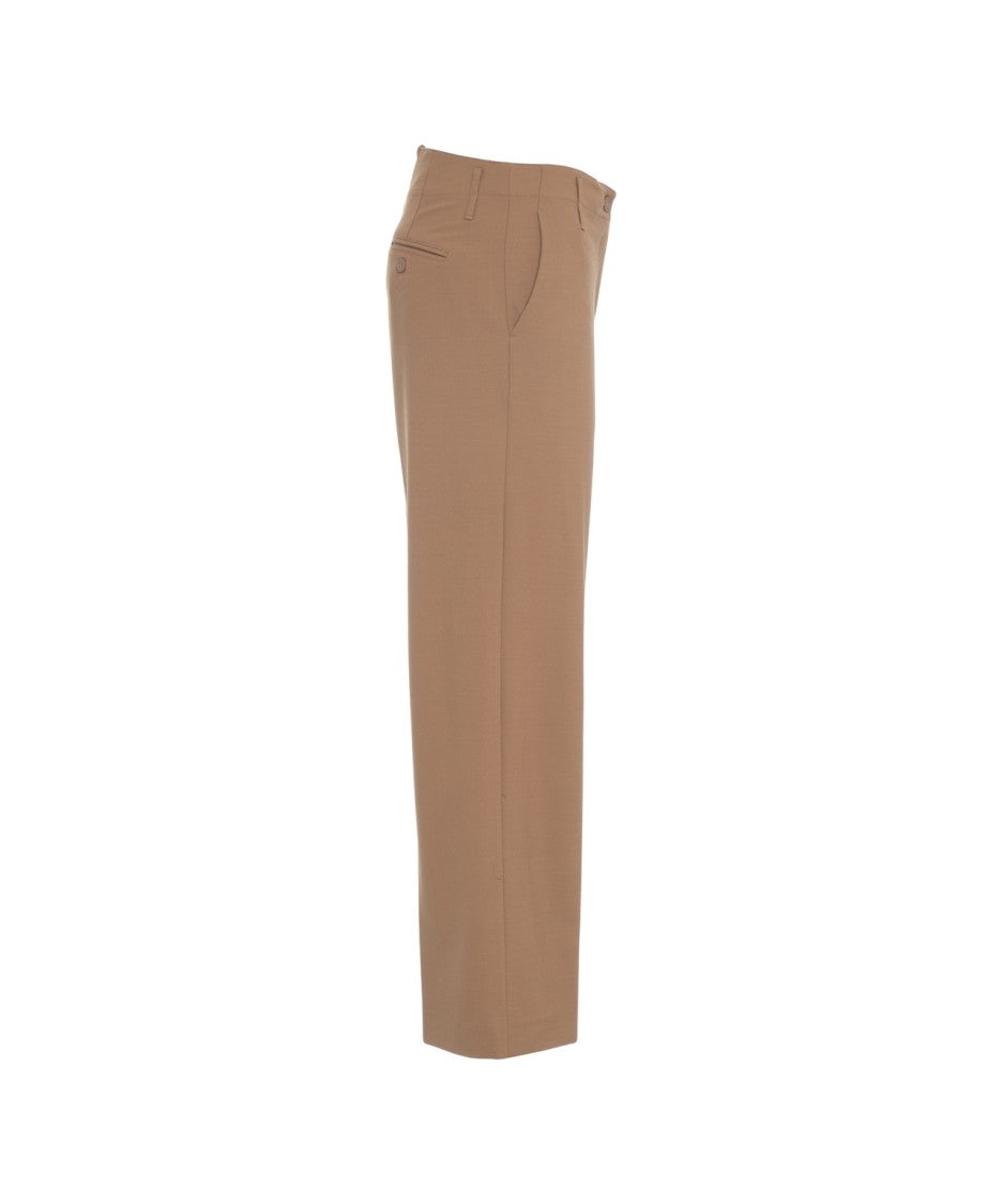 Semi Couture Straight-Leg Trousers With Medium-Rise Waistband