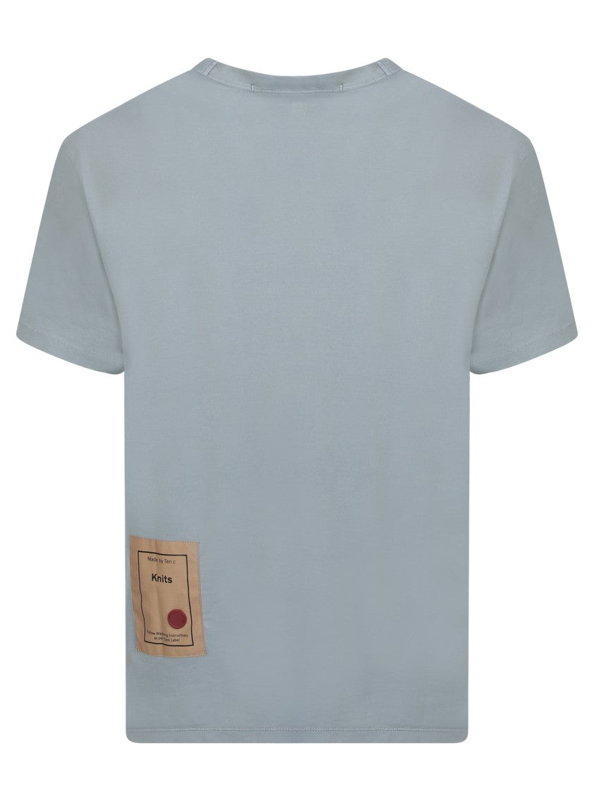 Ten C Blue Cotton T-Shirt